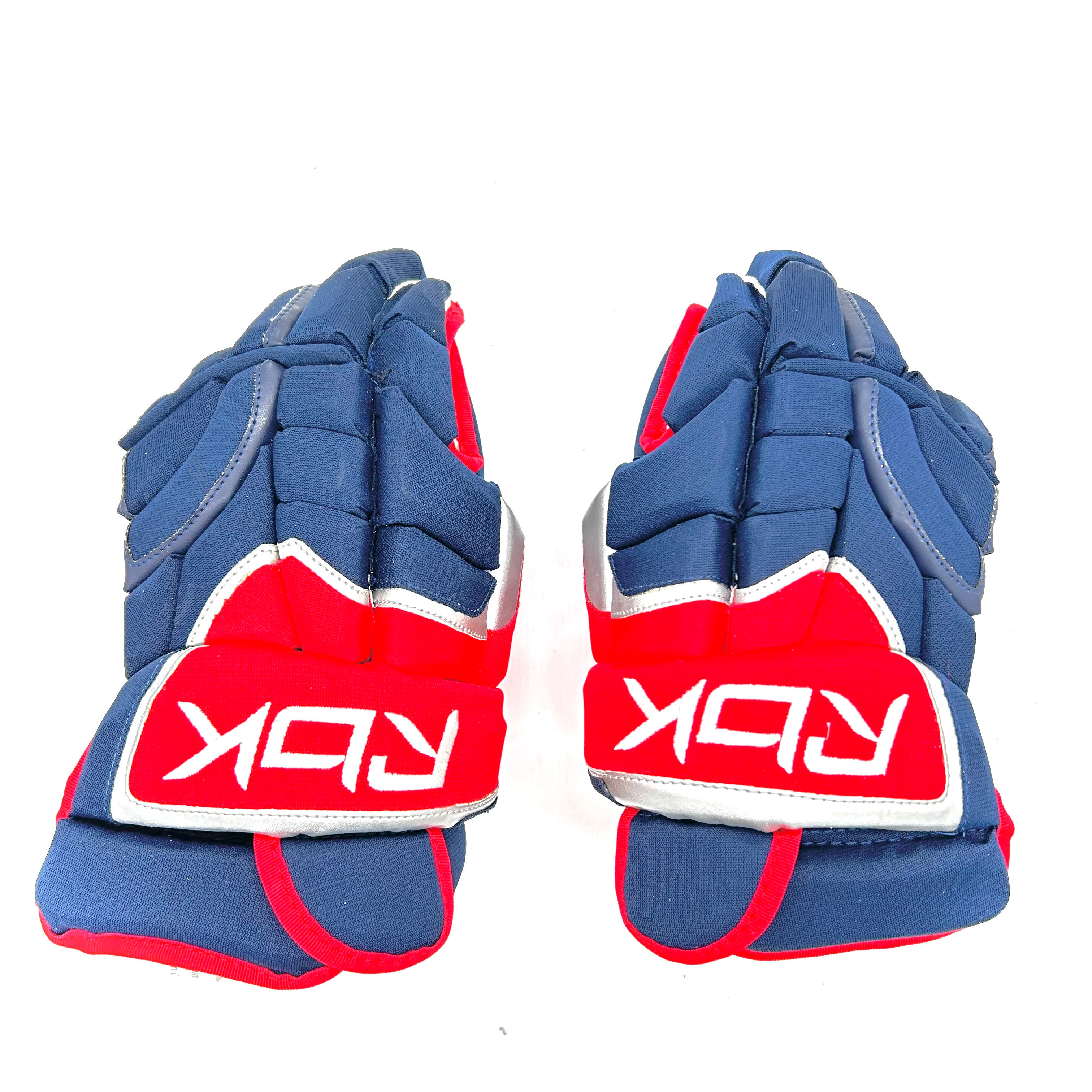 Reebok - Gants Pro Stock d'occasion (bleu marine/rouge/argent)